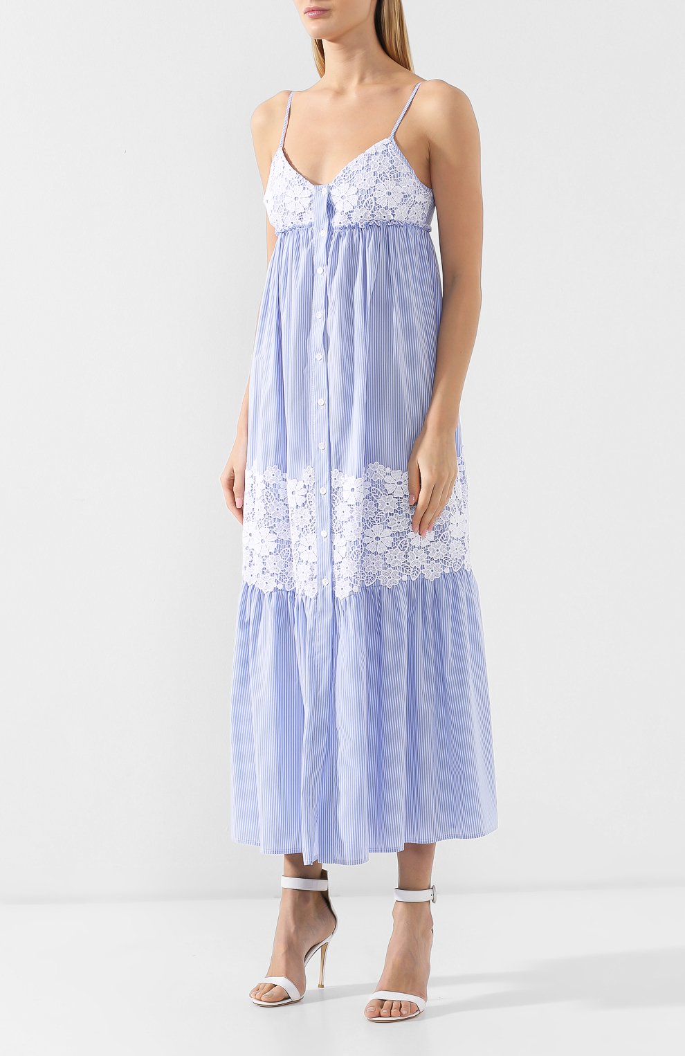 Хлопковое платье ERMANNO ERMANNO SCERVINO, арт. 44 T AB27 PRI, фото 3