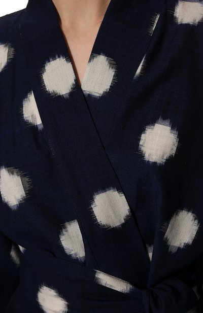 Хлопковое кимоно KLEED LOUNGEWEAR, арт. BLUE D0TS KIM0N0, фото 5