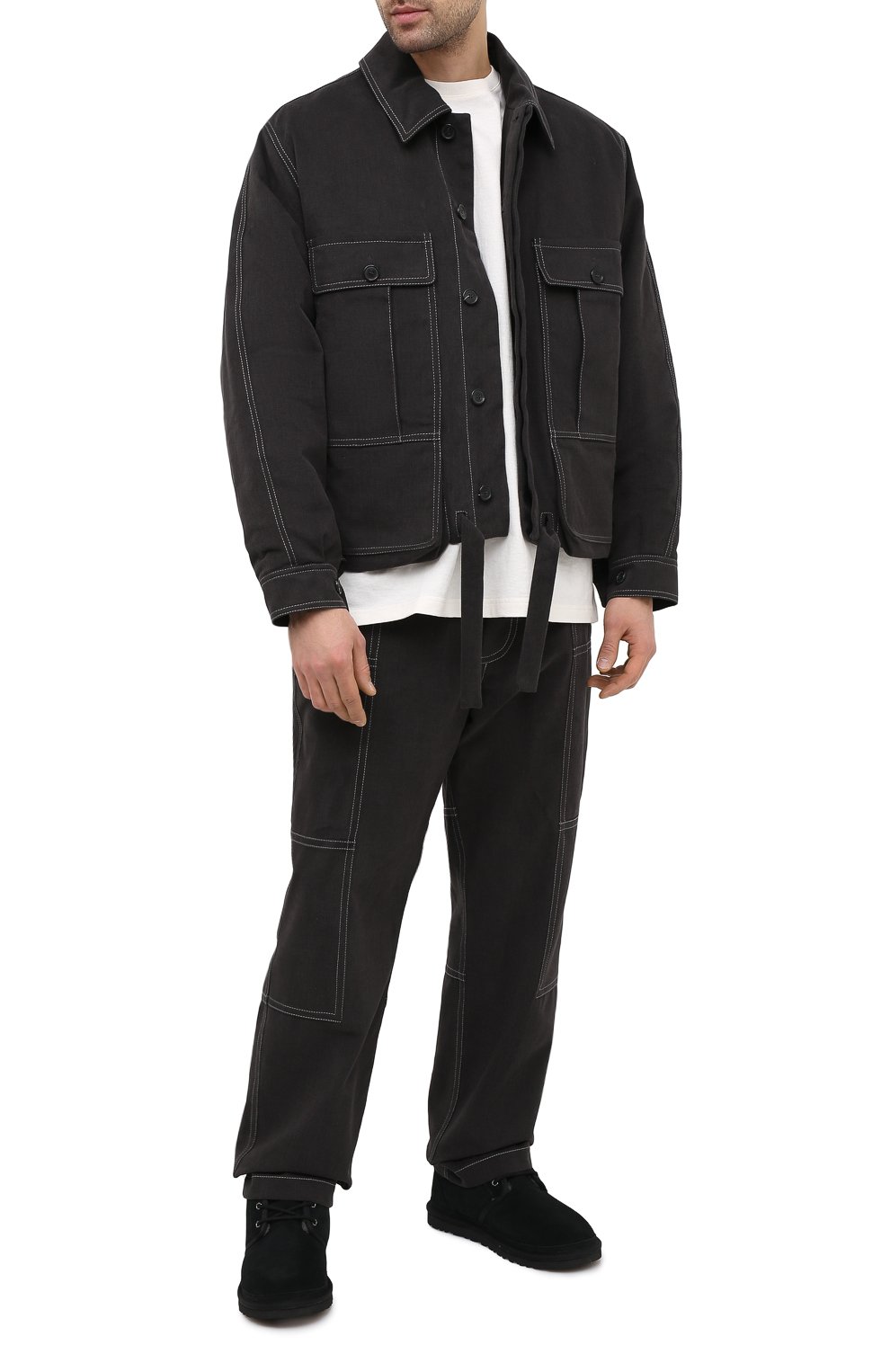 Замшевые ботинки neumel UGG, арт. 3236_BLK, фото 2