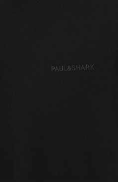 Мужская хлопковая футболка PAUL&SHARK темно-синего цвета, арт. 14311616 | Фото 5 (Материал сплава: Проставлено; Рукава: Короткие; Материал внешний: Хлопок; Длина (для топов): Стандартные; Драгоценные камни: Проставлено; Принт: Без принта; Стили: Кэжуэл)