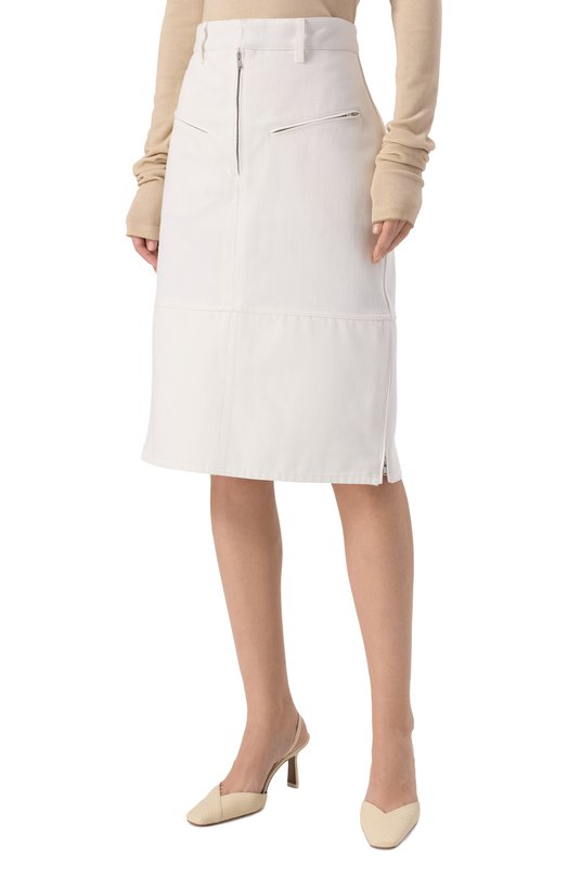 Джинсовая юбка Jil Sander J03MA0235/J46463 Белый  J03MA0235/J46463 Фото 3