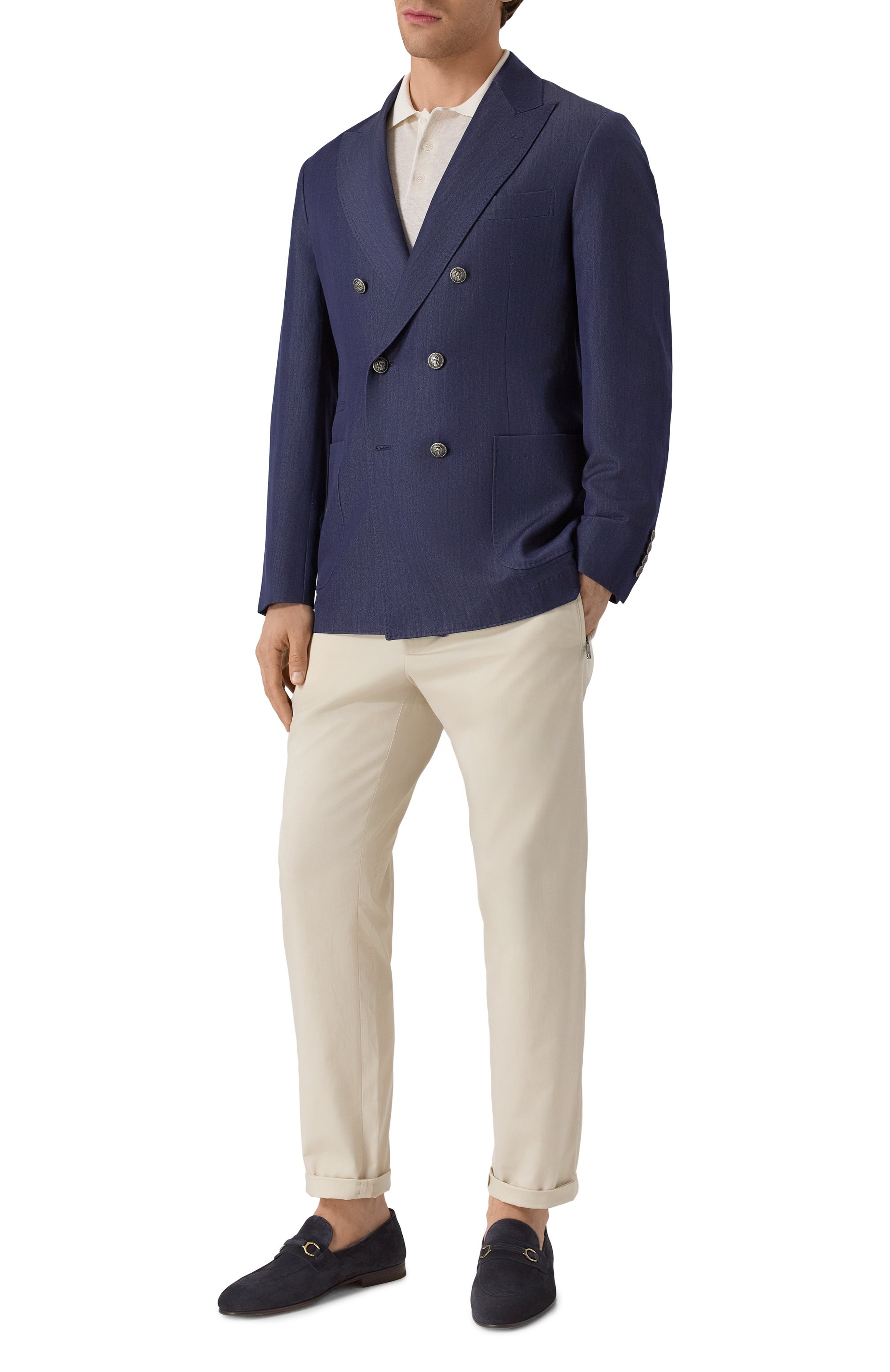 Двубортный пиджак BRUNELLO CUCINELLI, арт. MR4957BBKP, фото 3