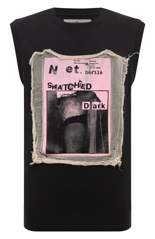 фото Хлопковая майка maison margiela