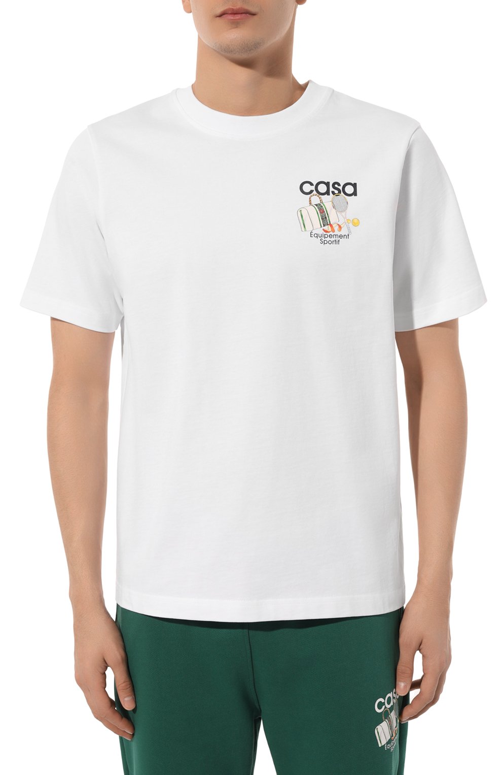 Хлопковая футболка CASABLANCA, арт. MPS24-JTS-001-08, фото 3