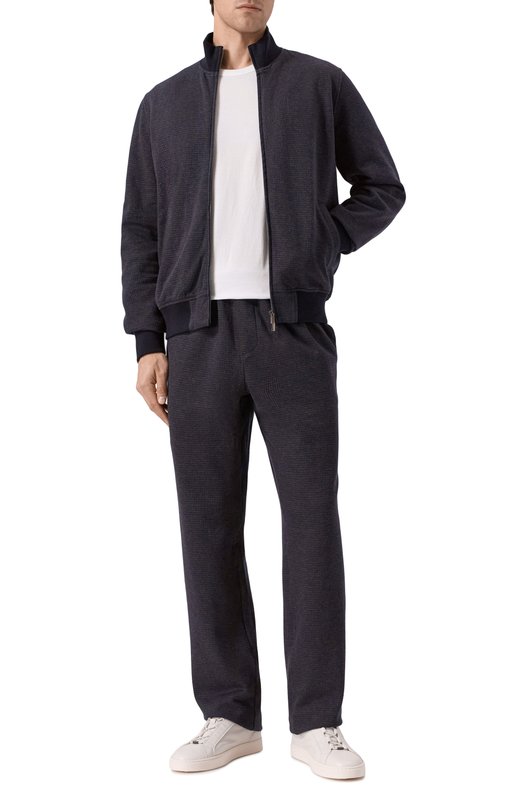 Хлопковая толстовка Andrea Campagna 19M466.SZ00.CAMP./52 Синий  19M466.SZ00.CAMP./52 Фото 2