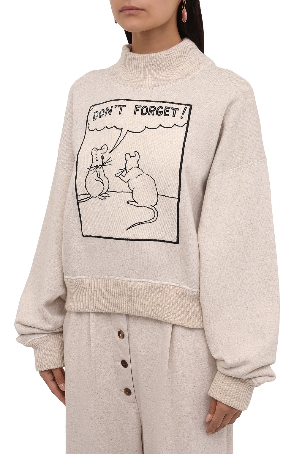 Свитер из вискозы и хлопка LOEWE кремового цвета по цене 94050 руб., арт. S359341XAL, фото 3 Свитер из вискозы и хлопка LOEWE, арт. S359341XAL, фото 3