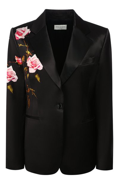 Женский жакет из смеси хлопка и вискозы DRIES VAN NOTEN, арт. 192-10421-8400