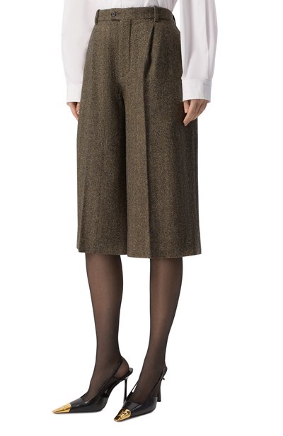 Шорты из шерсти и шелка SAINT LAURENT, арт. 866251/Y3L22, фото 3