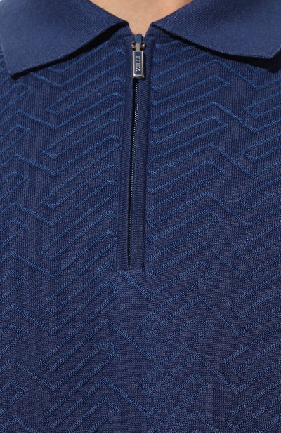 Поло из шелка и хлопка ZILLI, арт. MBZ-PZ052-GE0M1/MC01, фото 5