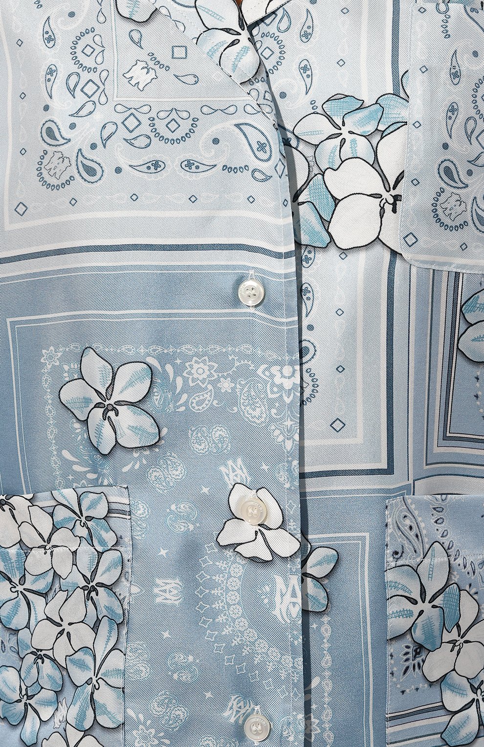 Шелковая блузка AMIRI, арт. AWSTCA1011, фото 5