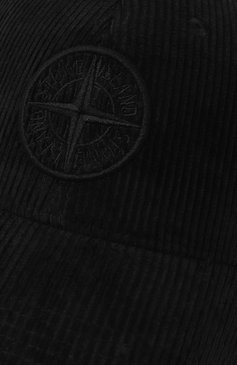 Мужская вельветовая бейсболка STONE ISLAND темно-синего цвета, арт. 811599662 | Фото 4 (Материал: Хлопок, Текстиль; Нос: Не проставлено)