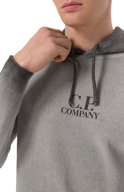 Хлопковое худи C.P. COMPANY, арт. 18CMKN072A110286S, фото 5