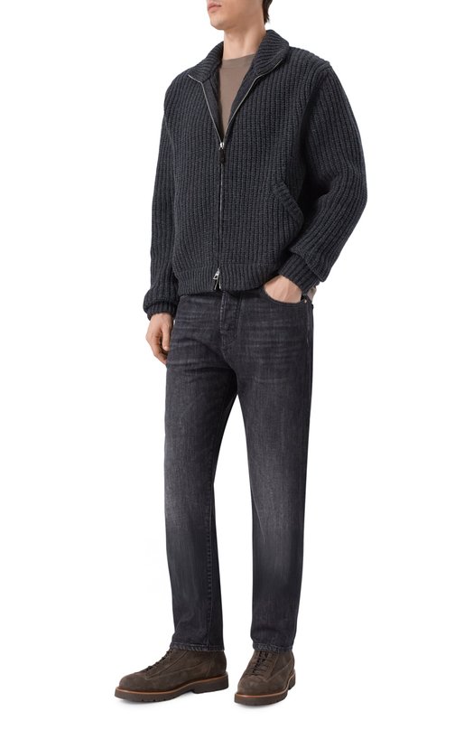 Шерстяной кардиган Jacob Cohen 25I P/JUR_SJ005 000 X0018 FL Серый  25I P/JUR_SJ005 000 X0018 FL Фото 2