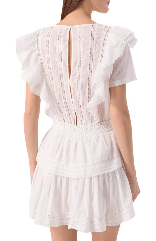 Хлопковое платье Love Shack Fancy LD194-263 Белый  LD194-263 Фото 3