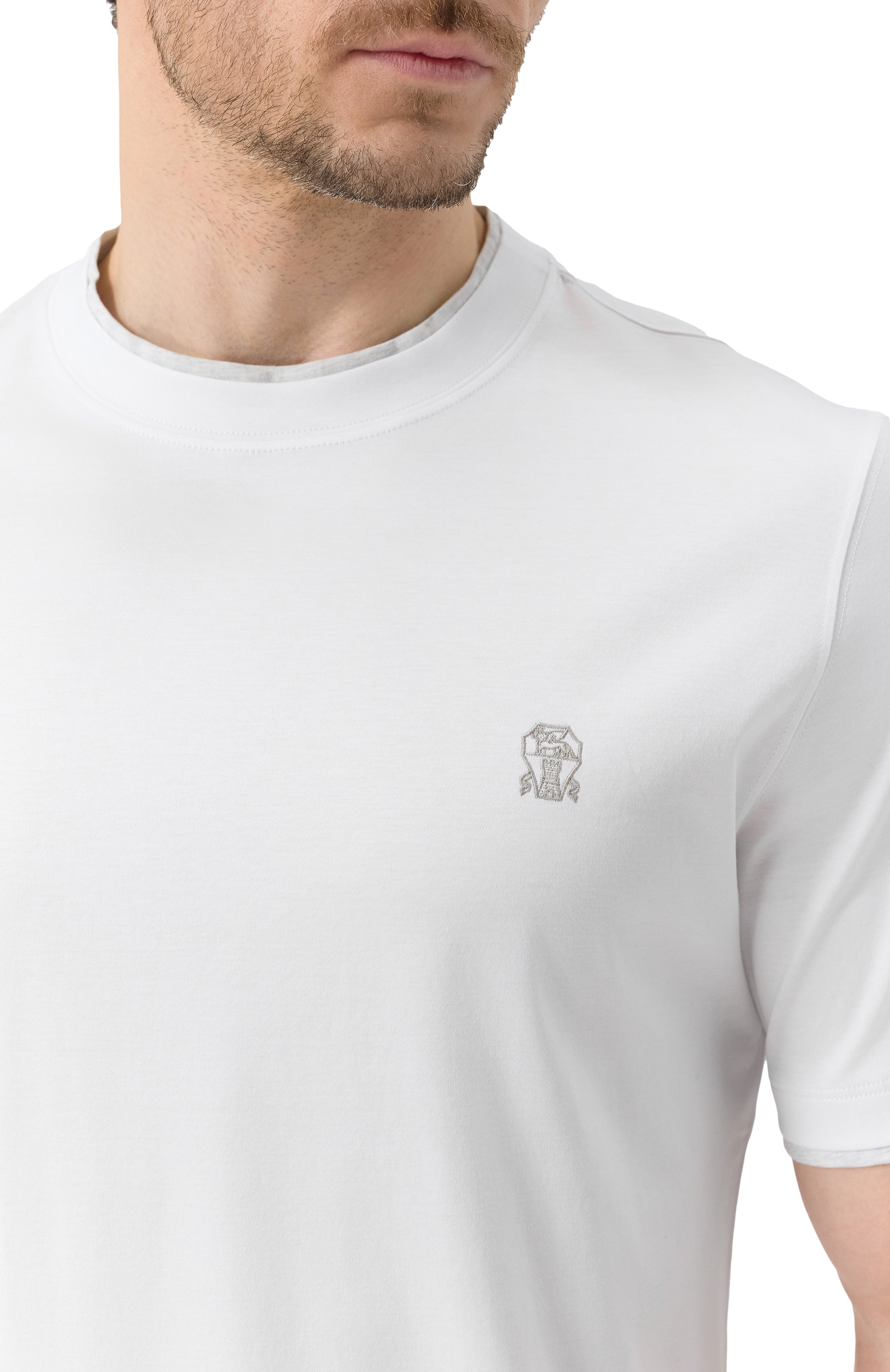 Хлопковая футболка BRUNELLO CUCINELLI, арт. M0B137427G, фото 5