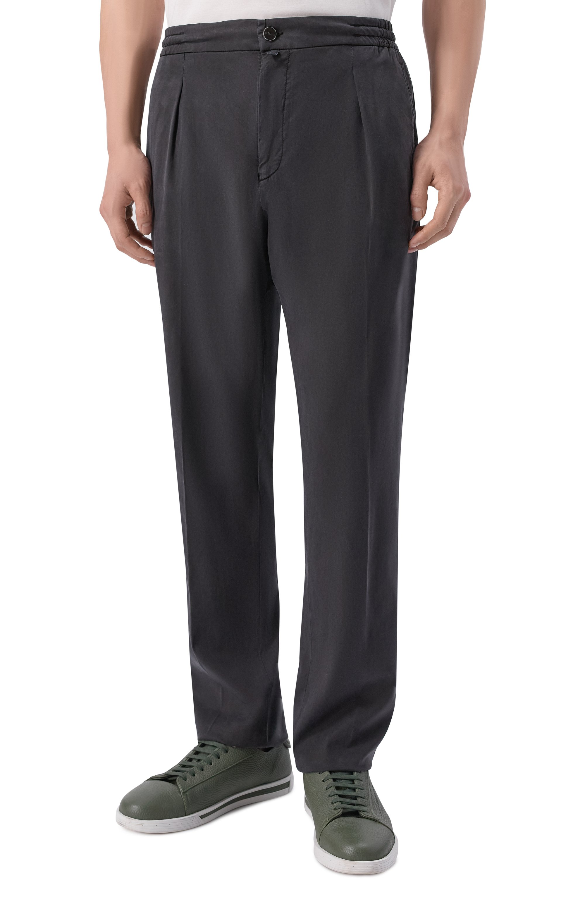 Брюки из лиоцелла KITON, арт. UP1LACRK0609H, фото 3