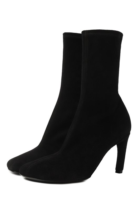 Замшевые ботильоны Dries Van Noten W232-201/135 Чёрный W232-201/135