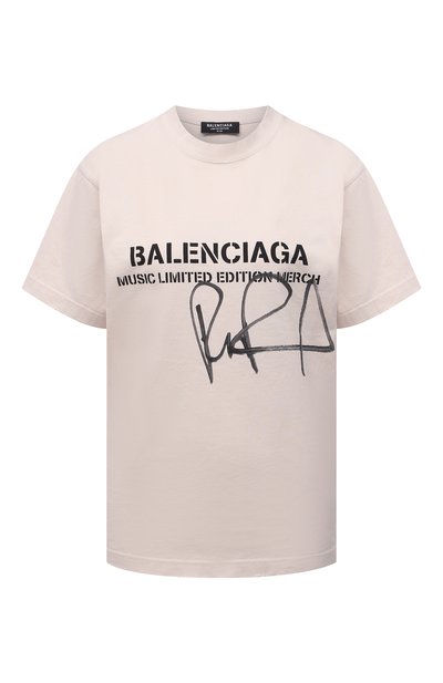 Женская хлопковая футболка BALENCIAGA, арт. 670943/TLV57