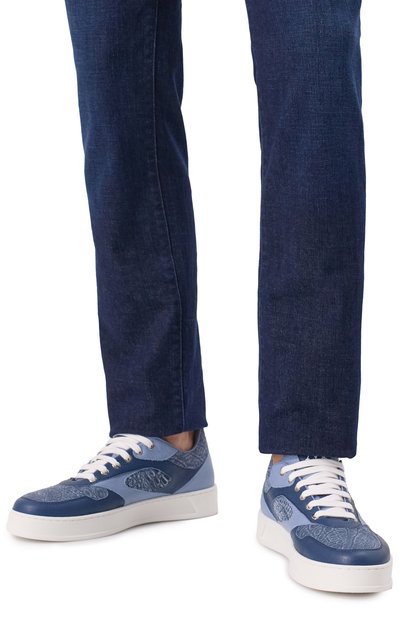 Кожаные кеды ARTIOLI, арт. 0S778/BIS/ALCE CALF/CR0C0DILE/ALCE CALF ELITE, фото 3