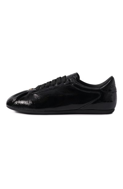 Лакированные кроссовки ballet DOLCE & GABBANA черного цвета по цене 72450 руб., арт. CK2485/A9U97, фото 4 Лакированные кроссовки ballet DOLCE & GABBANA, арт. CK2485/A9U97, фото 4