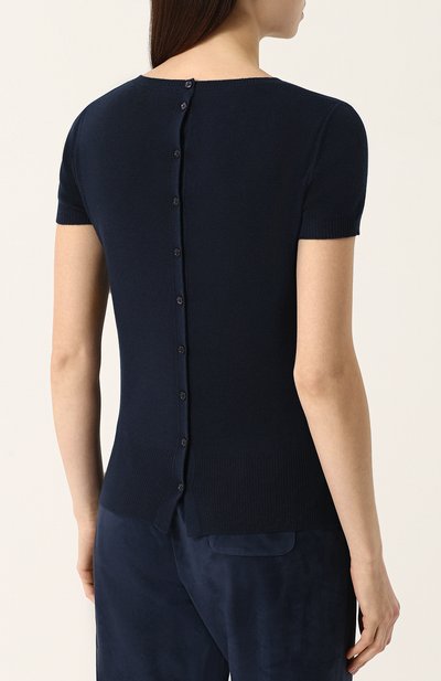 Кашемировый топ с круглым вырезом LORO PIANA, арт. FAI0933, фото 4