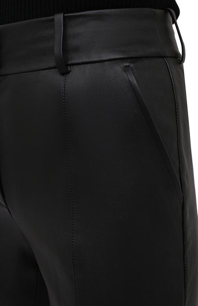 Кожаные брюки ALEXANDER WANG черного цвета по цене 196000 руб., арт. 1WC2204294, фото 5 Кожаные брюки ALEXANDER WANG, арт. 1WC2204294, фото 5