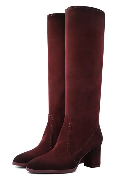 Женские замшевые сапоги andrea 65 SANTONI, арт. WSDG72382SYRNHHA