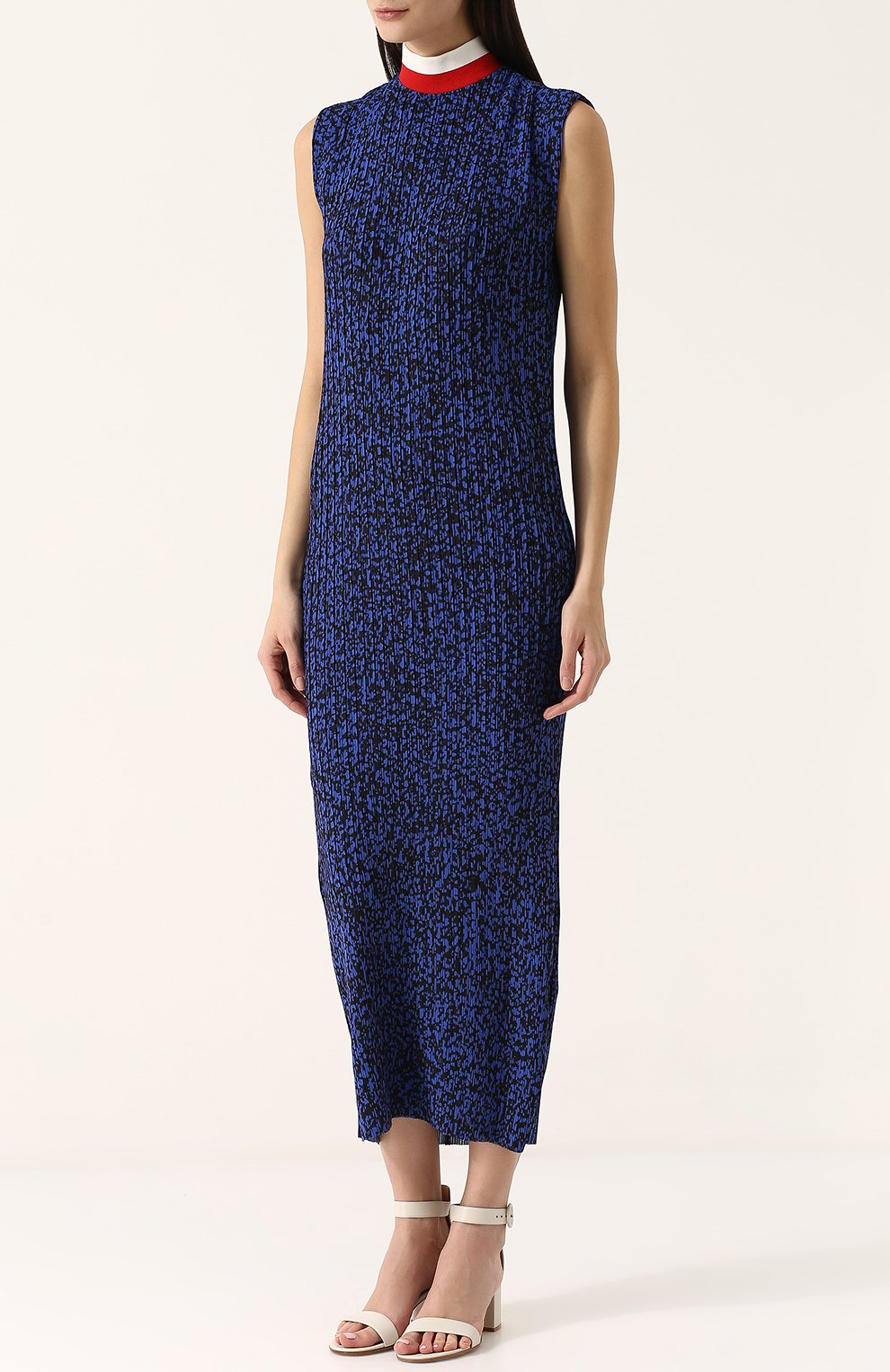 Плиссированное платье-миди с воротником-стойкой SOLACE LONDON, арт. 0S1762, фото 3