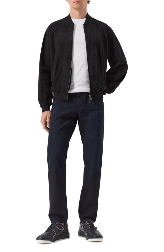 Замшевый бомбер Dolce & Gabbana G9BL0L/GI913 Чёрный  G9BL0L/GI913 Фото 2