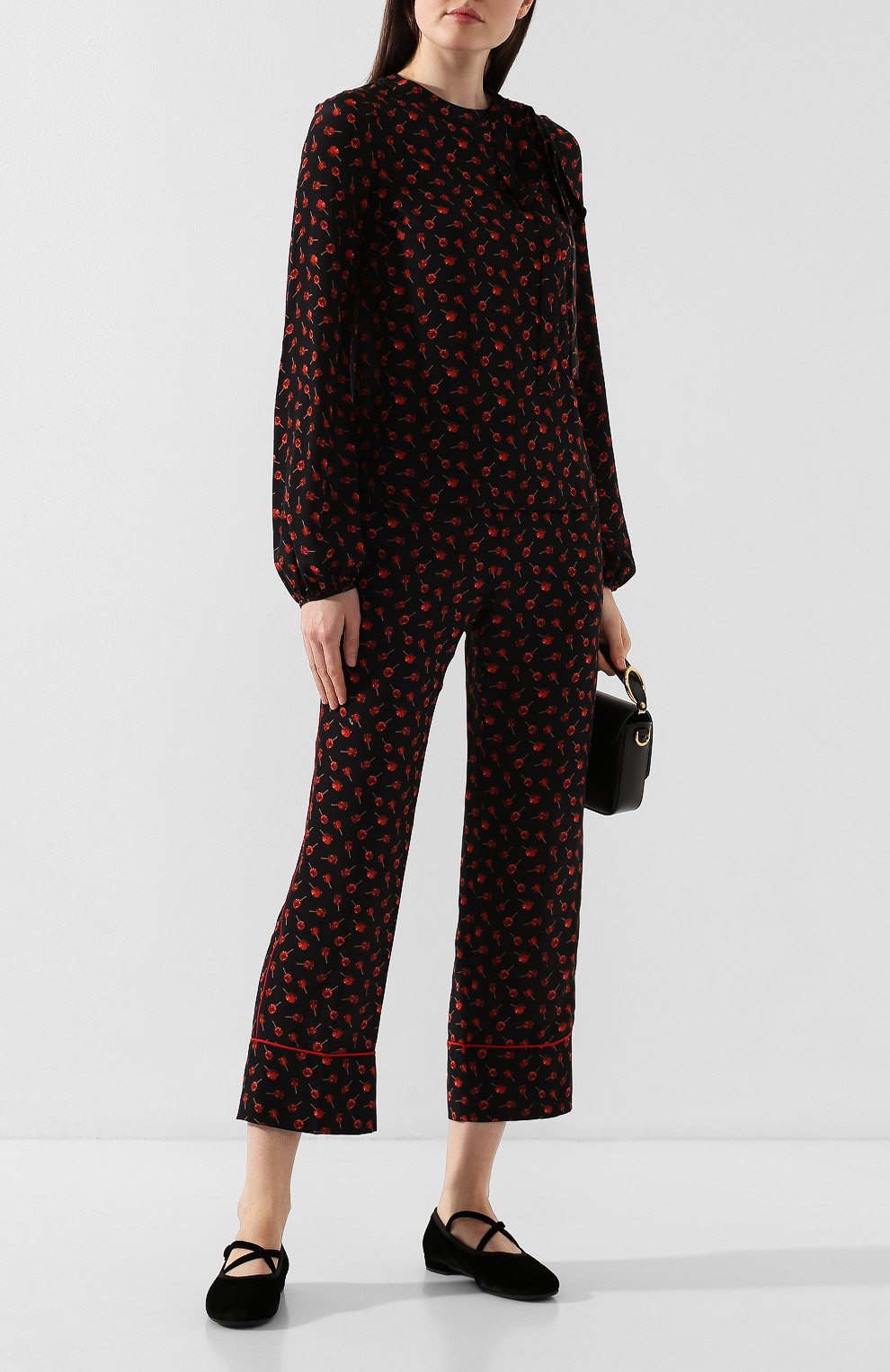 Текстильные балетки MIU MIU черного цвета по цене 58300 руб., арт. 5F873C/LSZ, фото 2 Текстильные балетки MIU MIU, арт. 5F873C/LSZ, фото 2