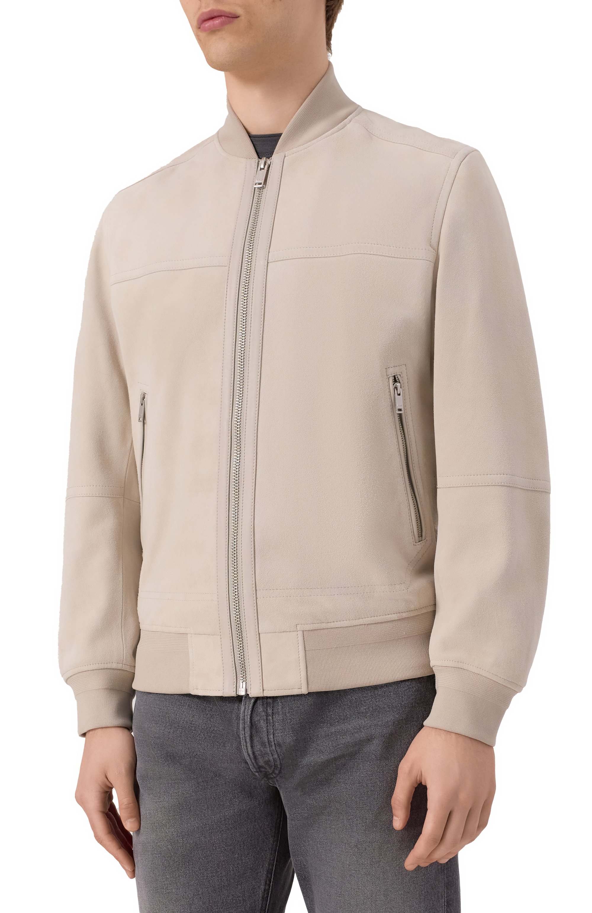 Замшевый бомбер BOSS ORANGE, арт. 50543505, фото 3