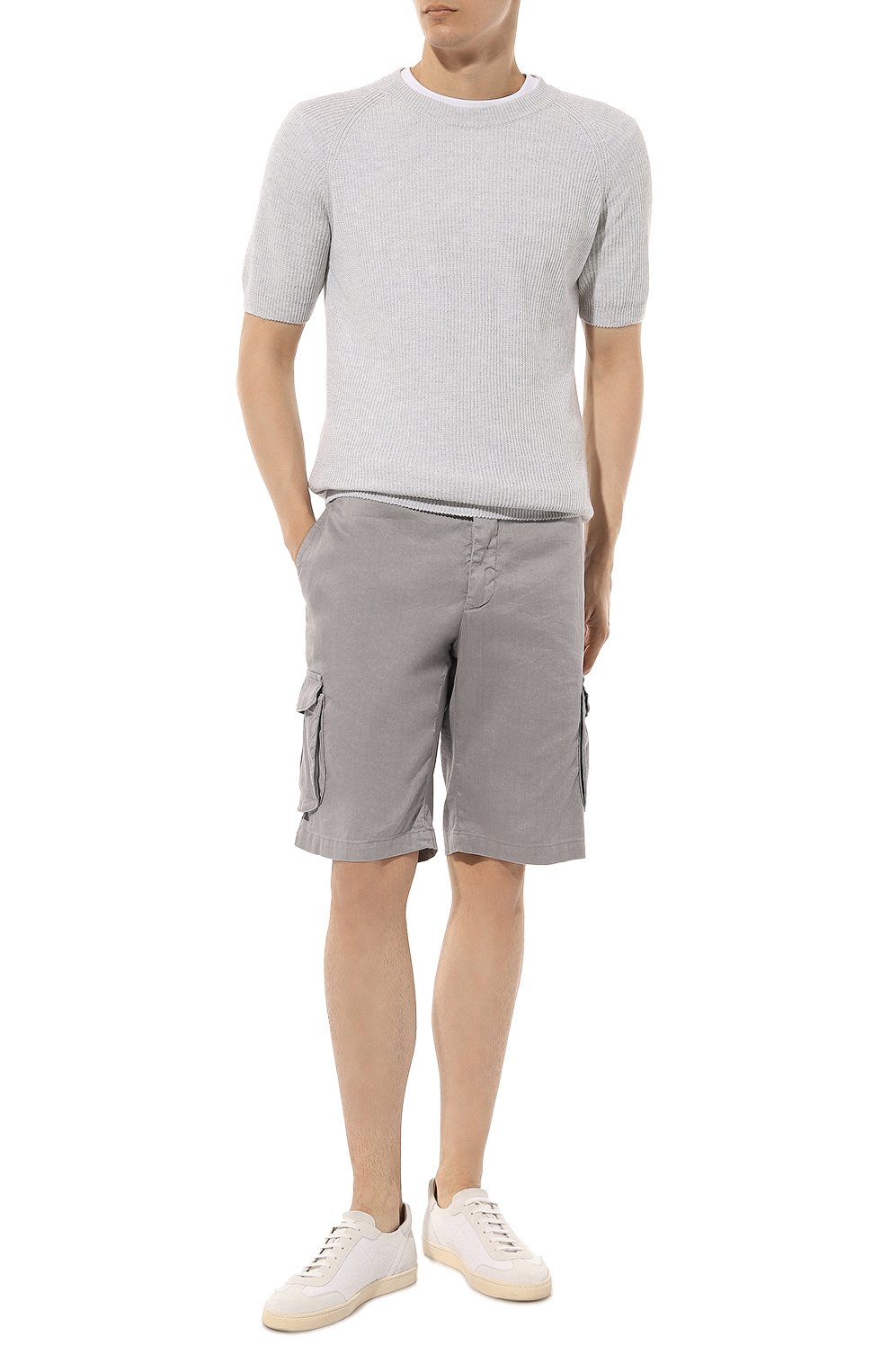 Шорты изо льна и хлопка KITON, арт. UFPPBK0604D, фото 2