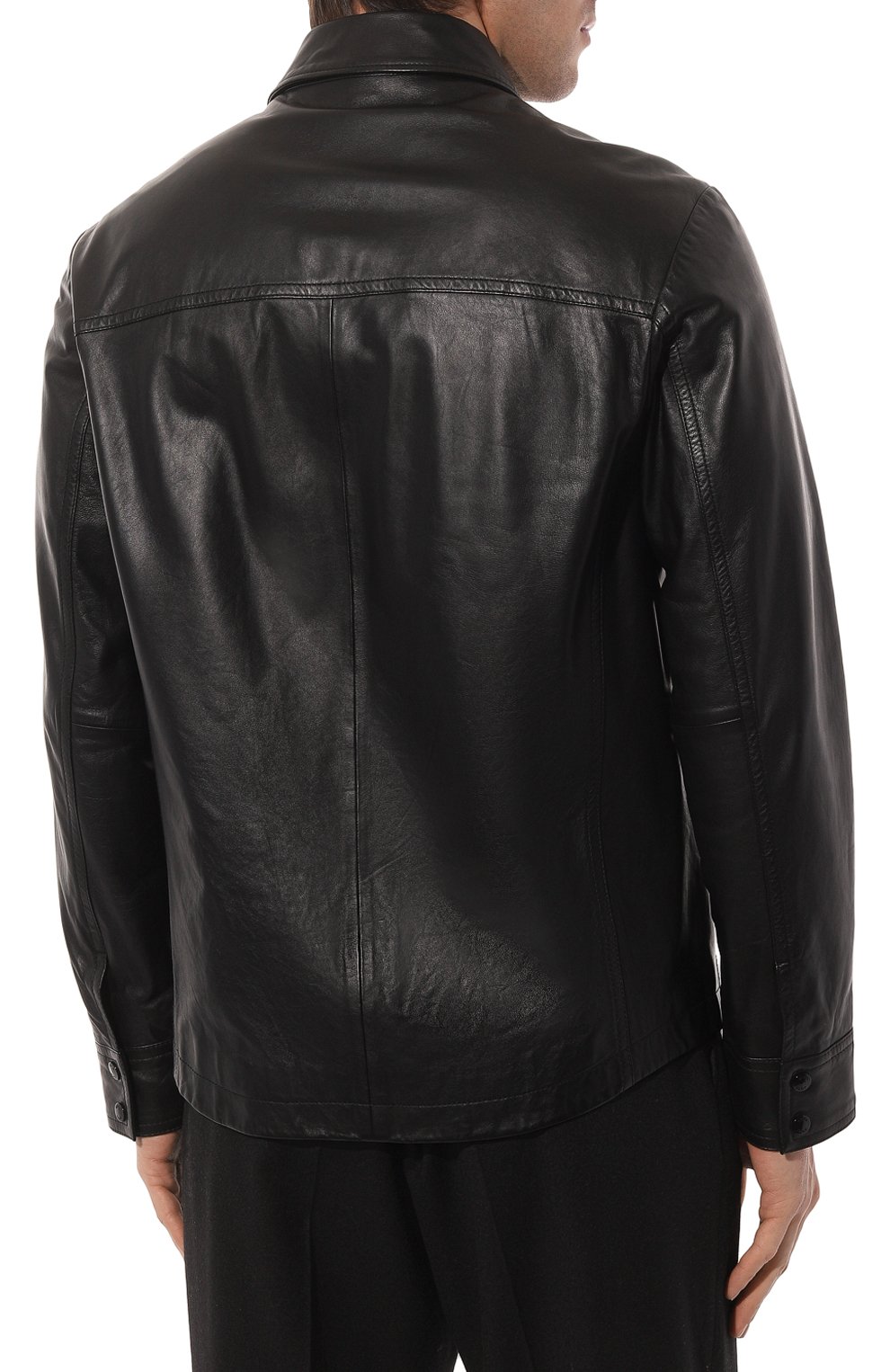 Кожаная куртка-рубашка BOSS, арт. 50482203, фото 4