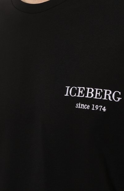 Хлопковая футболка ICEBERG, арт. 21E I1P0/F026/6301, фото 5