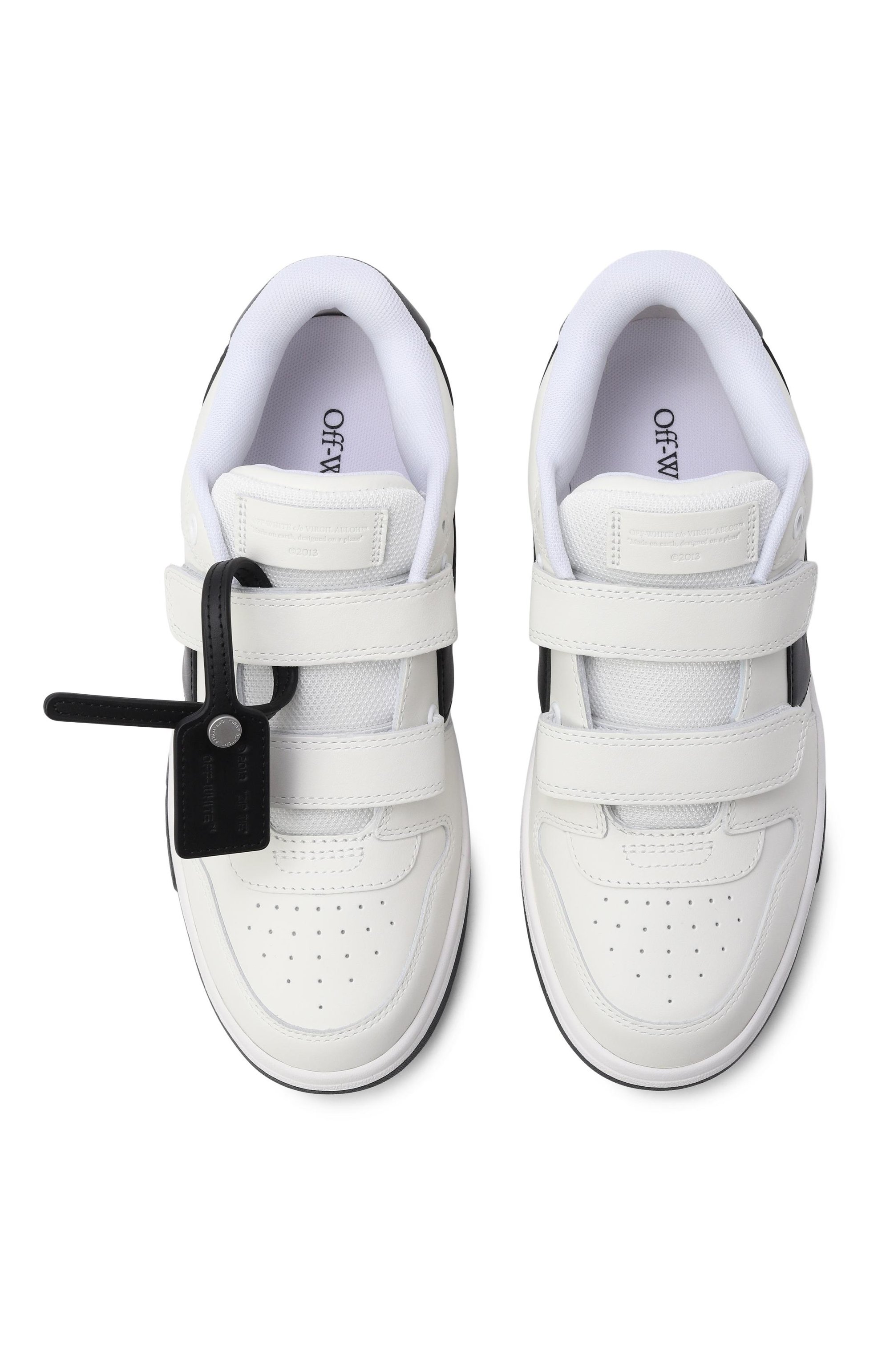 Комбинированные кеды out of office OFF-WHITE, арт. 0BIA008C99LEA002, фото 4