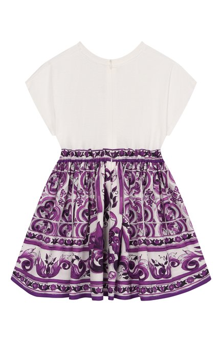 Хлопковое платье DOLCE & GABBANA, арт. L5JDAF/G7PEE/8-12+
