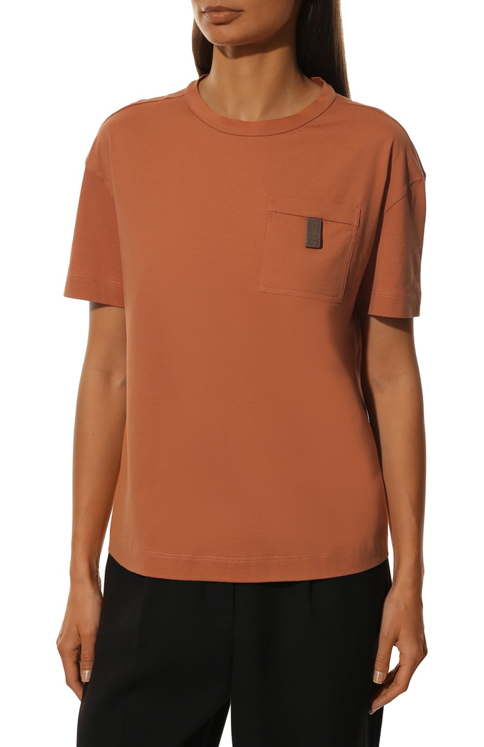 Хлопковая футболка BRUNELLO CUCINELLI, арт. M0A45BK400, фото 3