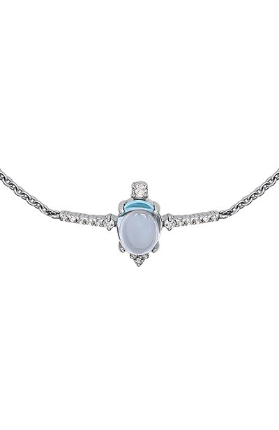Браслет-цепочка с голубым топазом MOONKA, арт. ai-br-tpz, фото 3