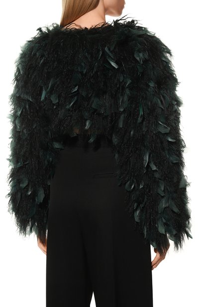Меховая накидка с отделкой перьями RALPH LAUREN, арт. 940/IQC66/RQC66, фото 4