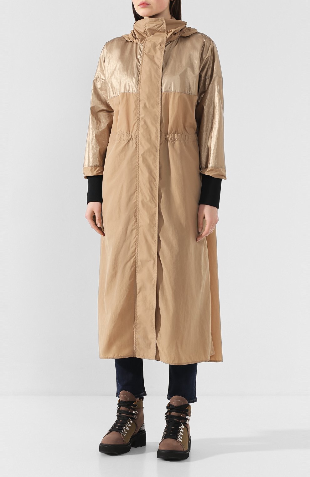 Плащ bronze MONCLER бежевого цвета по цене 83400 руб., арт. F1-093-1D703-00-C0471, фото 3 Плащ bronze MONCLER, арт. F1-093-1D703-00-C0471, фото 3