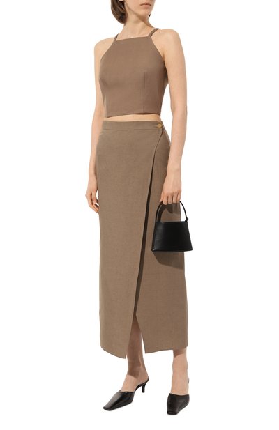 Топ OLOLOL темно-бежевого цвета по цене 19000 руб., арт. OLTP013/9007.103/S23, фото 2 Топ OLOLOL, арт. OLTP013/9007.103/S23, фото 2