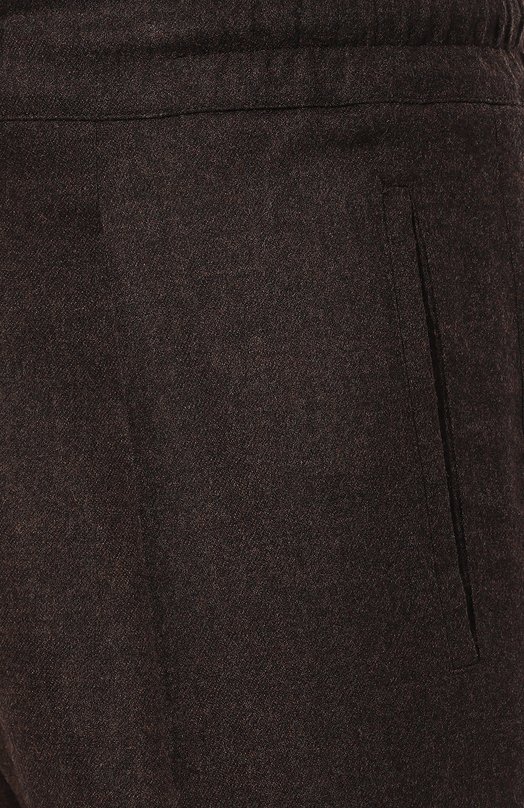 Кашемировые брюки Kiton UP1LACK0165C Коричневый  UP1LACK0165C Фото 5