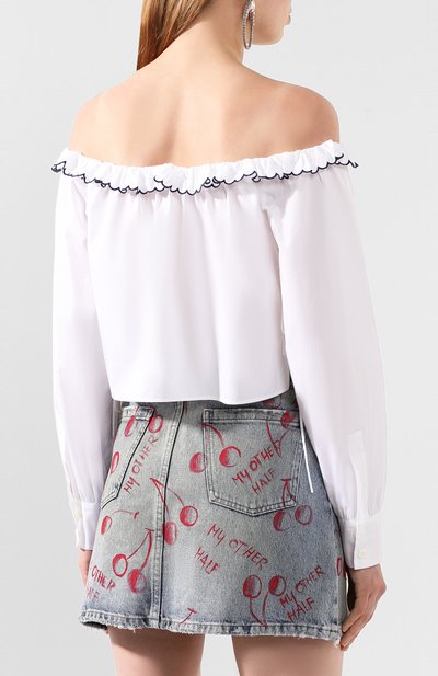 Хлопковый топ MIU MIU, арт. MT1512-SY2-F0009, фото 4