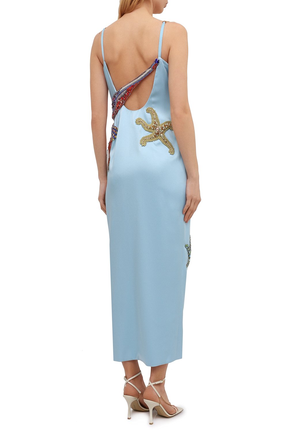 Платье VERSACE голубого цвета по цене 1875000 руб., арт. A89081/A224536, фото 4 Платье VERSACE, арт. A89081/A224536, фото 4
