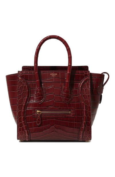 Сумка luggage micro из кожи крокодила CELINE, арт. 167794ACS, фото 1