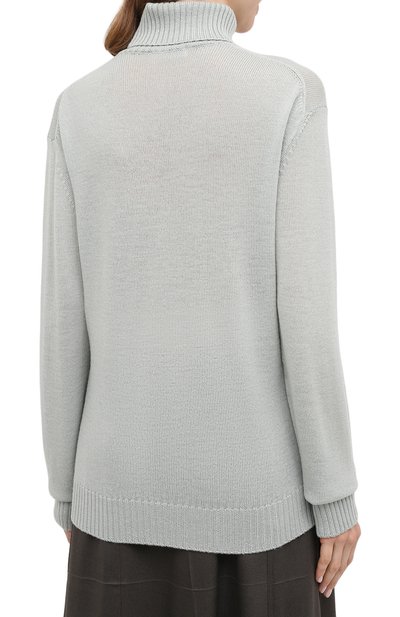 Шерстяной свитер JIL SANDER светло-зеленого цвета по цене 44300 руб., арт. JPPR752504-WRY20048, фото 4 Шерстяной свитер JIL SANDER, арт. JPPR752504-WRY20048, фото 4