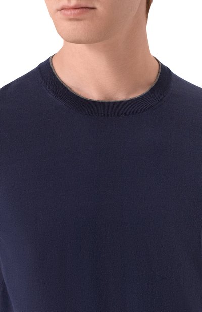 Хлопковый джемпер BRUNELLO CUCINELLI, арт. M29805200, фото 5