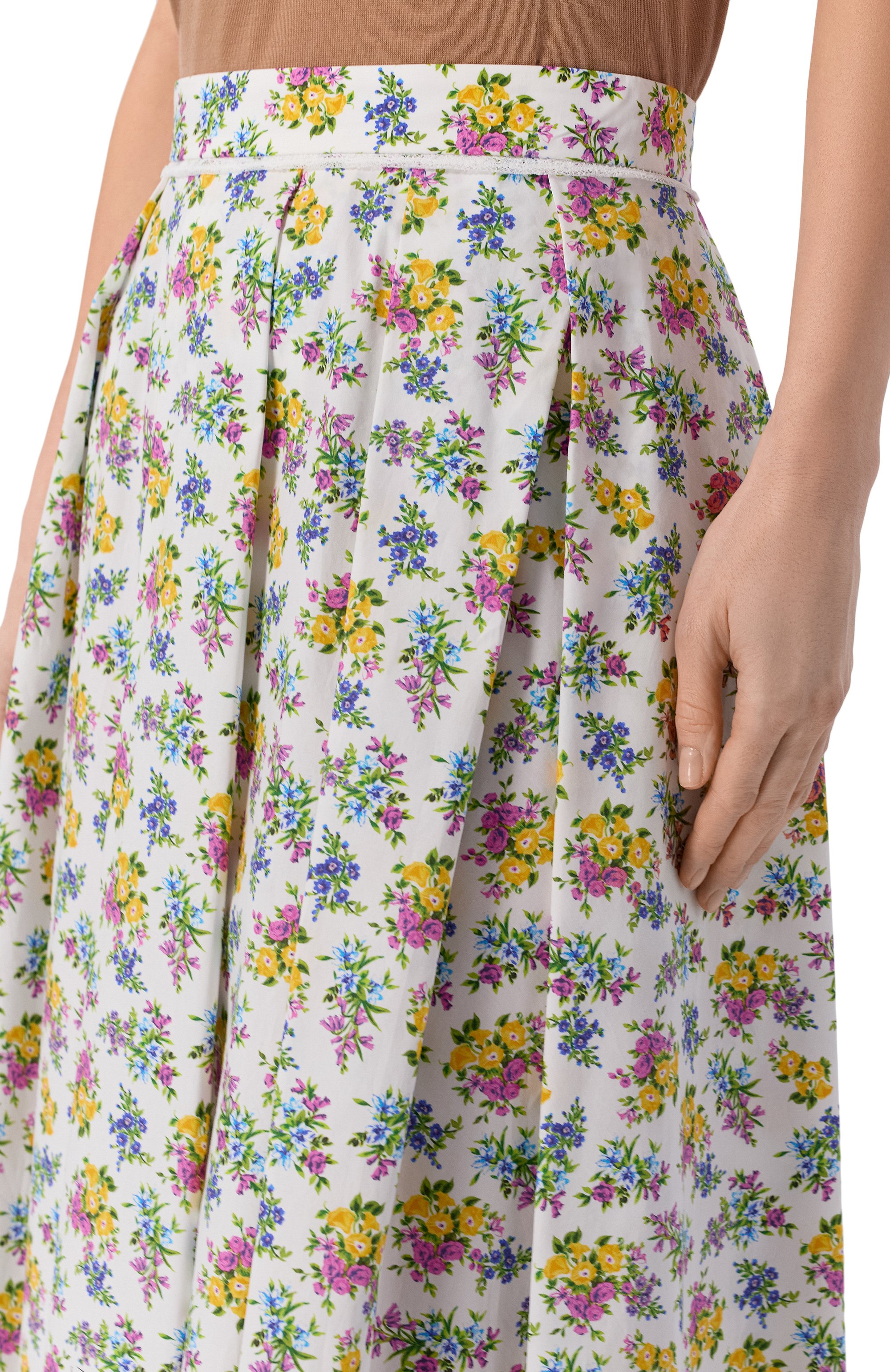 Хлопковая юбка DOLCE & GABBANA белого цвета по цене 178000 руб., арт. F4DA8T/HS5T9, фото 5 Хлопковая юбка DOLCE & GABBANA, арт. F4DA8T/HS5T9, фото 5