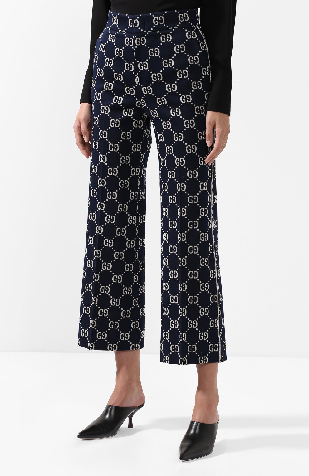 Хлопковые брюки с принтом GUCCI, арт. 523573/Z372F, фото 3