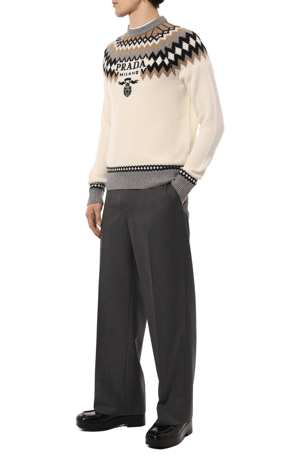 Кашемировый свитер PRADA, арт. UMB340-10P8-F0040-212, фото 2